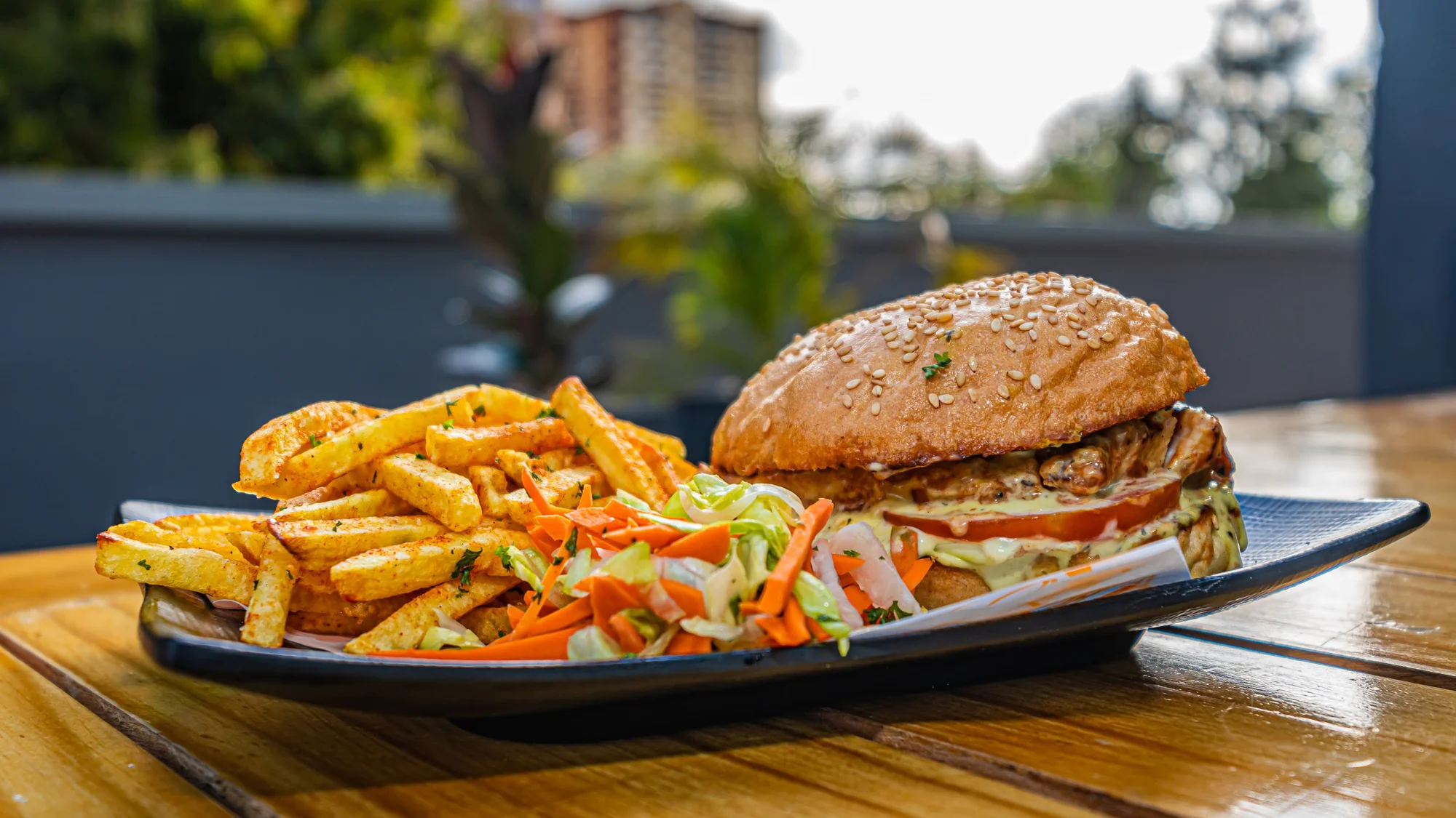 Chicken Caramel Cheese Burger