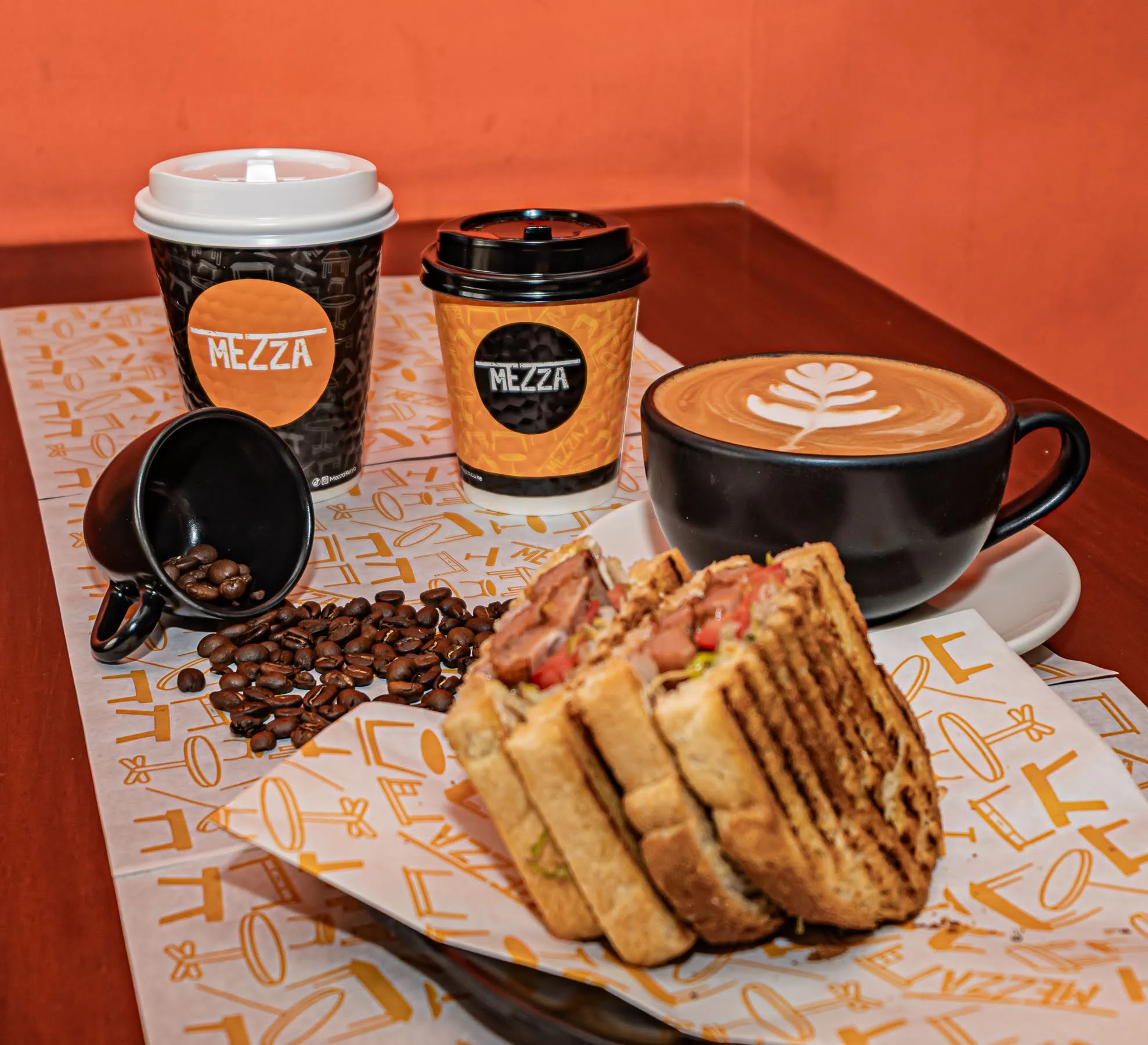 Mezza Coffee Sandwich Combo