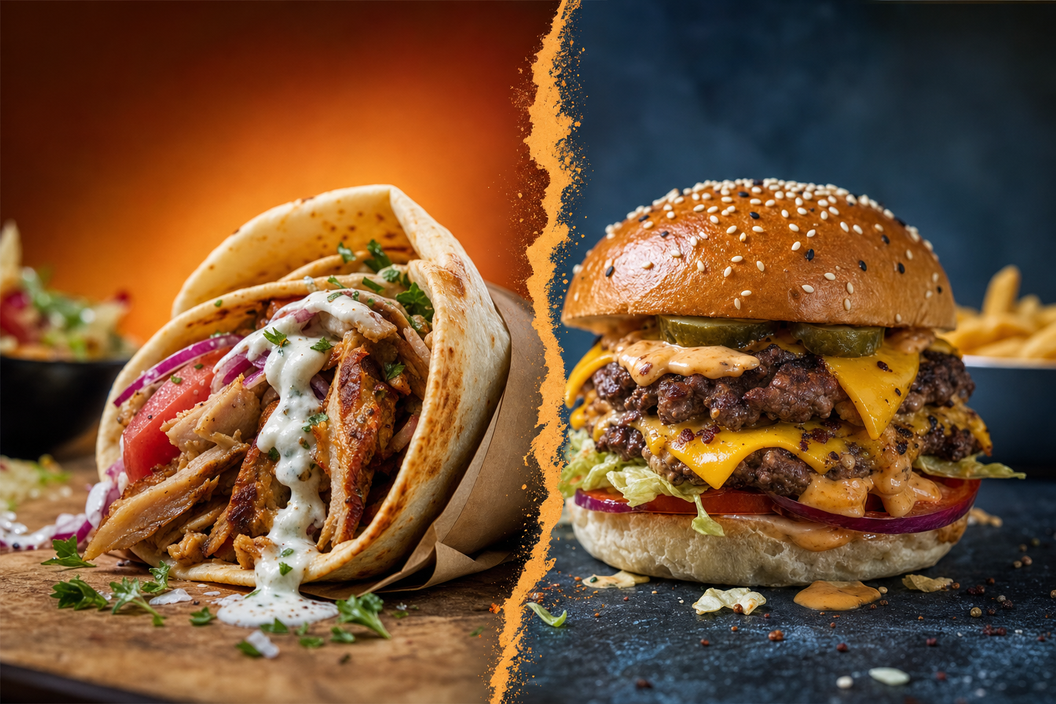 Shawarma vs Burgers: We Put Our Shawarma Against Our Burger. Things Got Messy.